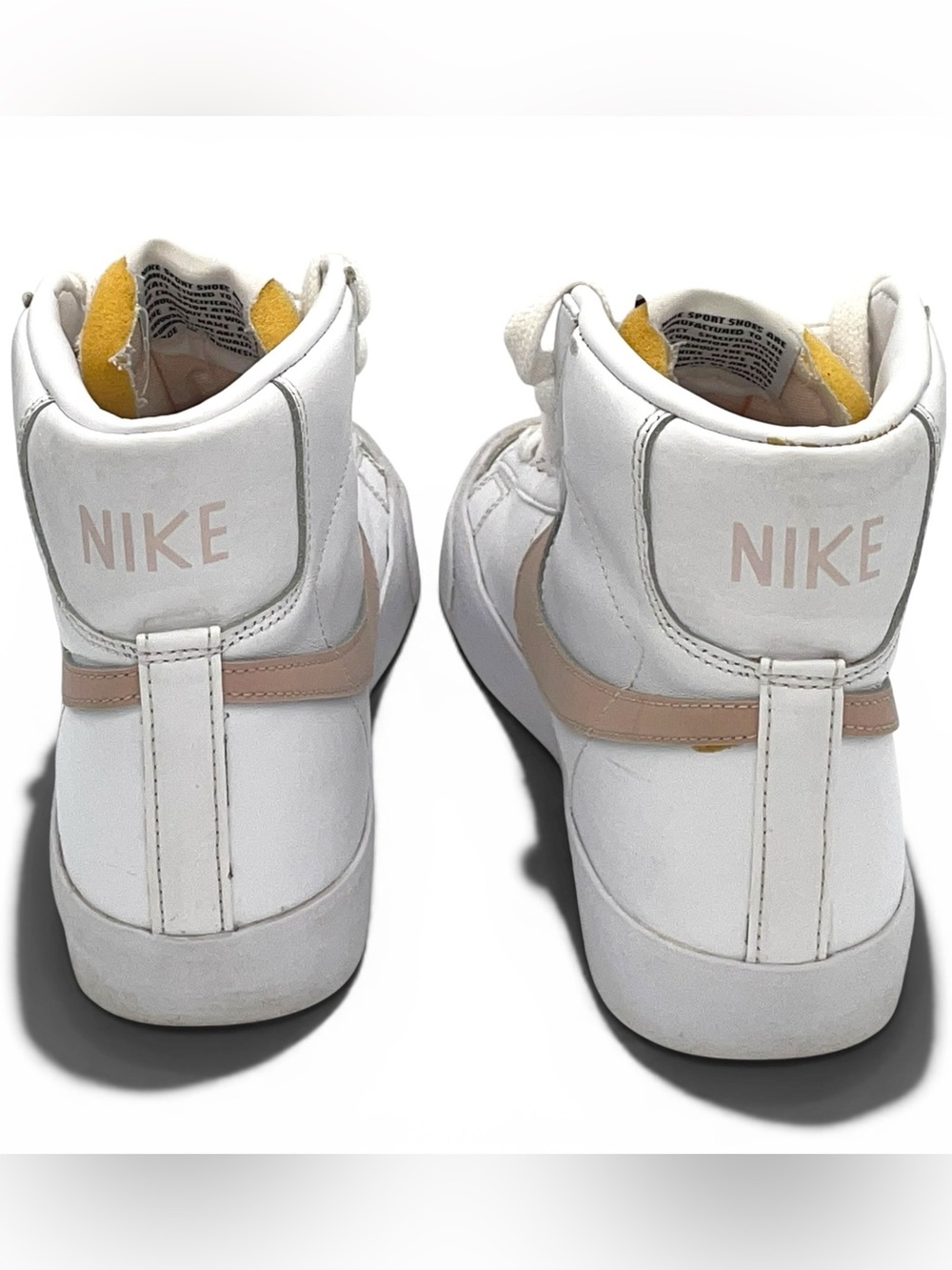 Nike Blazer Mid β77 Vintage Size 8 White Pink Swoosh Casual Sneakers - Picture 5 of 11